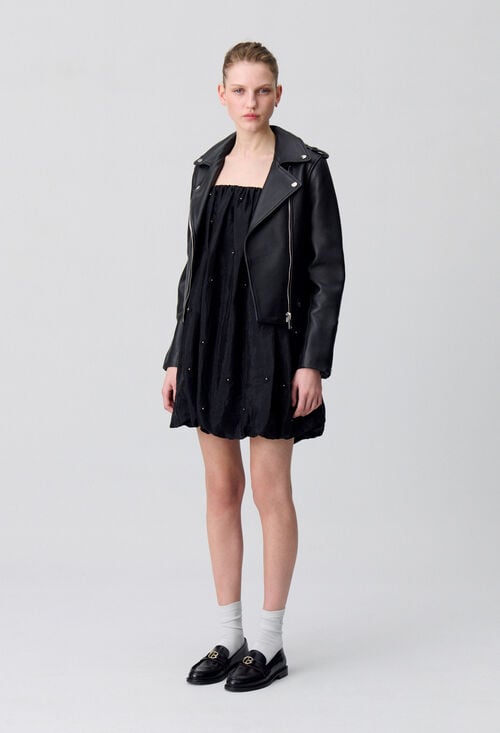 claudie Blouson cuir pour femme