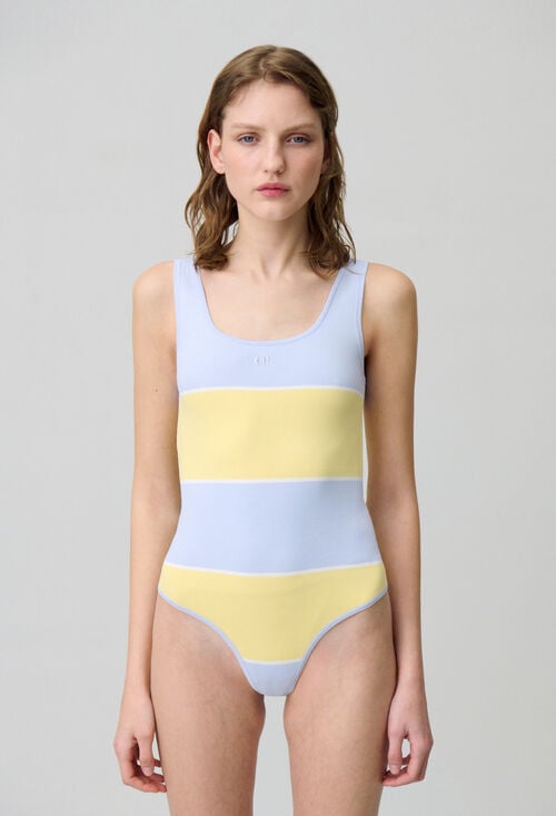 Claudie Body Bicolore Maille Fine Pour Femme
