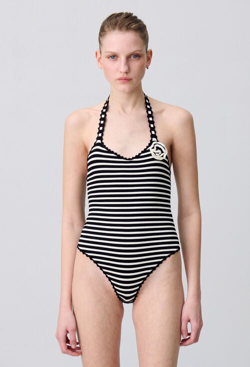 Claudie Body Rayé Maille Fine Pour Femme