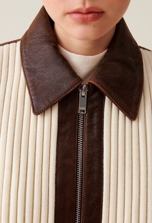 Claudie Bombers Bimatière Marron Pour Femme