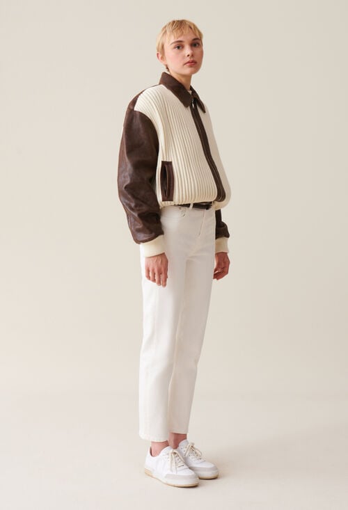 Claudie Bombers Bimatière Marron Pour Femme