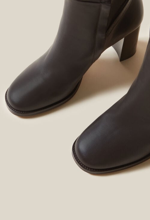 Claudie Bottes Cuir Verni Logo CP Pour Femme