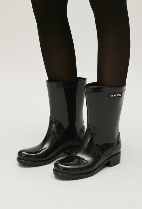 claudie Bottes de pluie noires pour femme