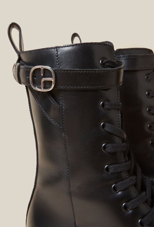 Claudie Bottines Hautes Rangers Cuir Pour Femme