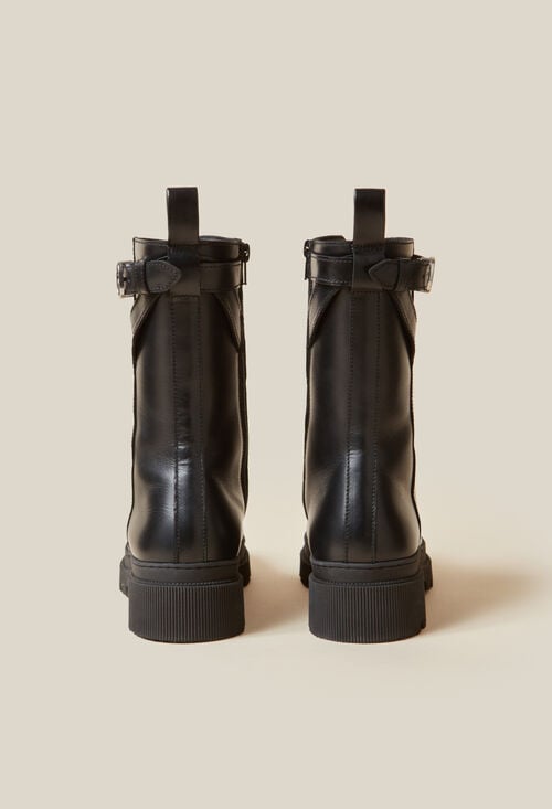 Claudie Bottines Hautes Rangers Cuir Pour Femme