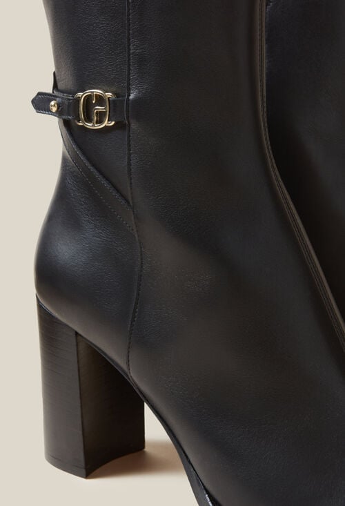 Claudie Bottines Talons Cuir Vernis Pour Femme