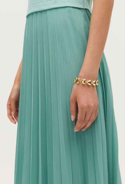 claudie Bracelet cœurs laiton doré pour femme