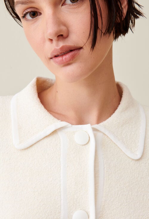 Claudie Cardigan Court Chiné Pour Femme