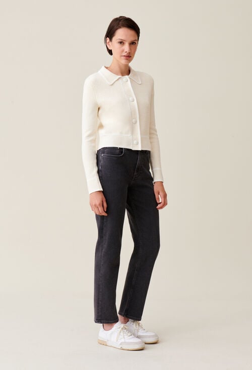claudie Cardigan court chiné pour femme