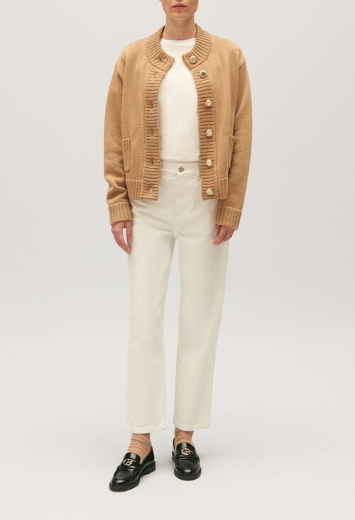 claudie Cardigan court maille épaisse pour femme