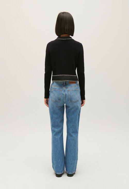 Claudie Cardigan Court Maille Pour Femme