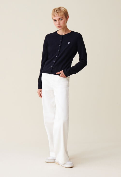 Claudie Cardigan Jean Toto Laine Pour Femme