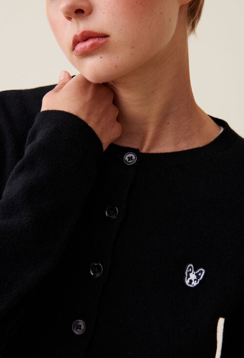 claudie Cardigan Jean Toto laine pour femme