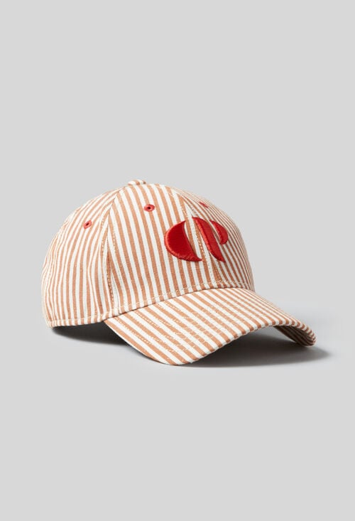 Claudie Casquette Rayée Monogramme CP Pour Femme