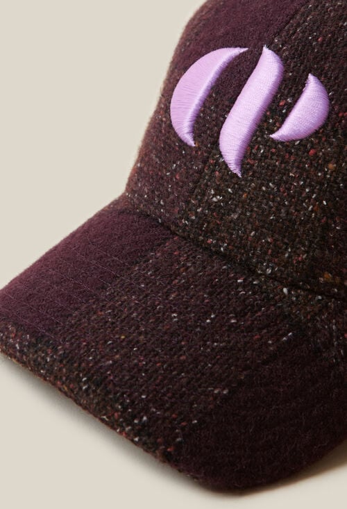 Claudie Casquette Tartan Brodée CP Pour Femme