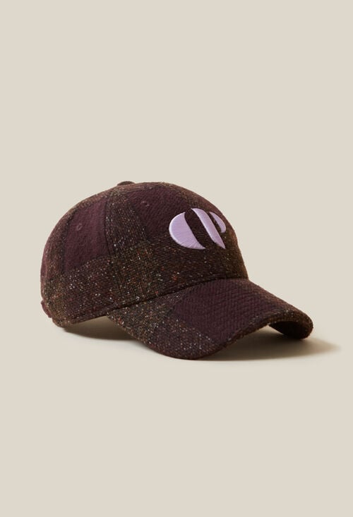 claudie Casquette tartan brodée CP pour femme
