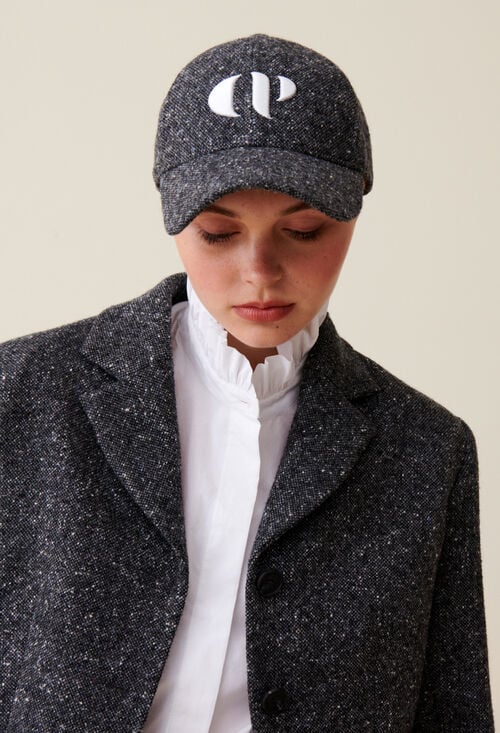claudie Casquette tweed broderie CP pour femme