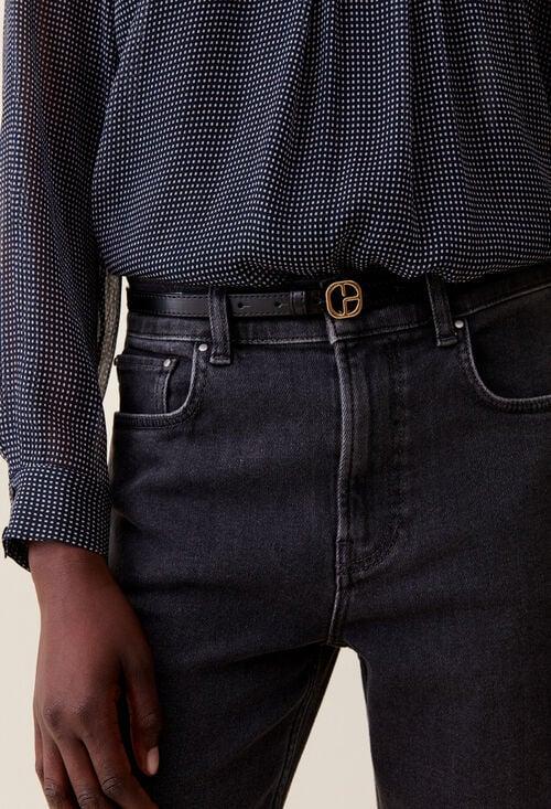 claudie Ceinture cuir boucle CP pour femme