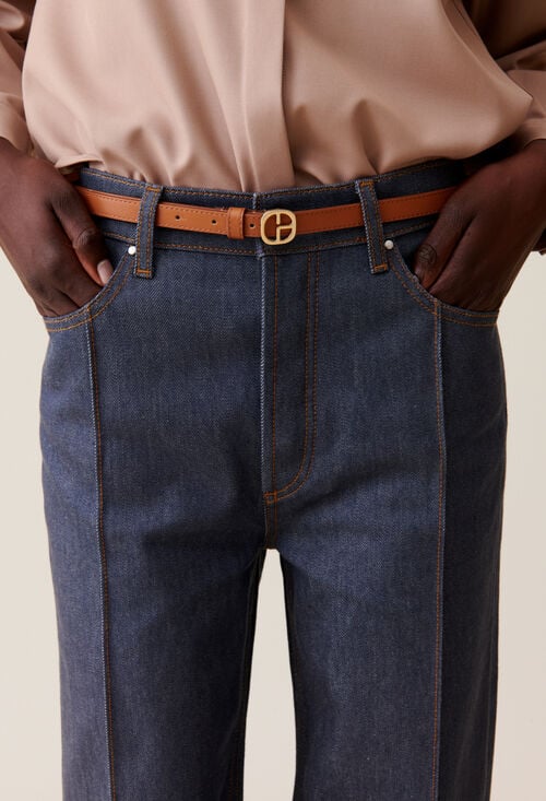 claudie Ceinture cuir boucle CP pour femme