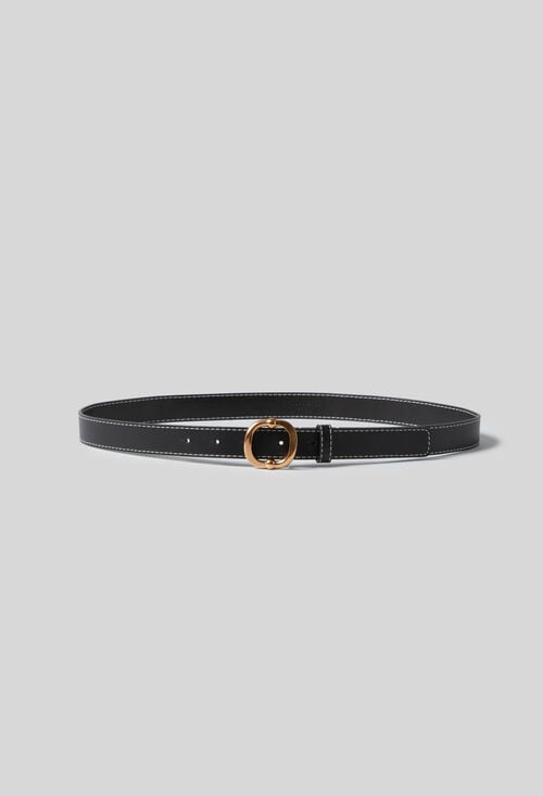 Claudie Ceinture Cuir Boucle Dorée Pour Femme