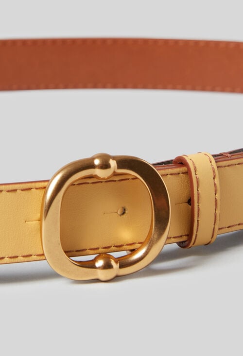 Claudie Ceinture Cuir Boucle Dorée Pour Femme