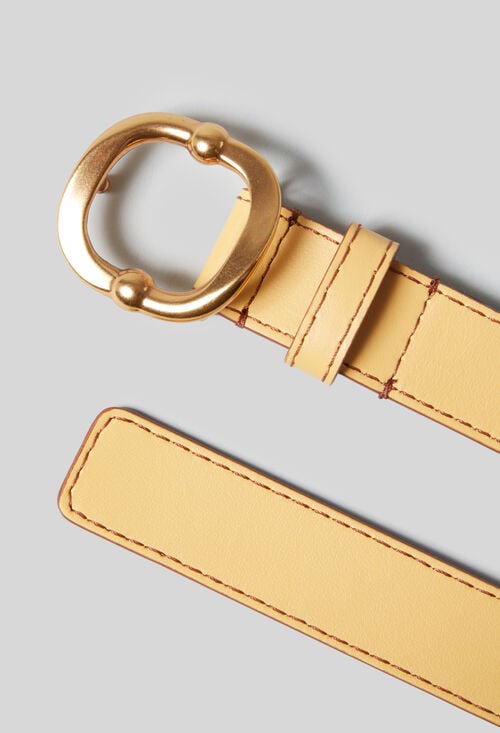Claudie Ceinture Cuir Boucle Dorée Pour Femme