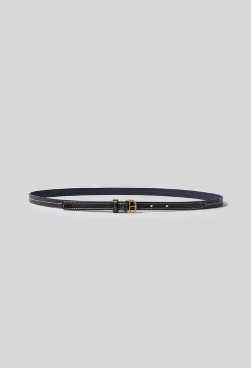 Claudie Ceinture Cuir Contrastée Pour Femme