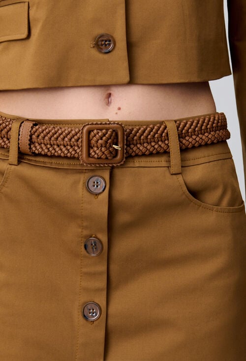 claudie Ceinture en cuir tressé pour femme