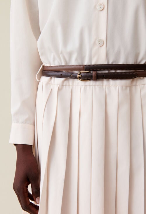 claudie Ceinture fine cuir pour femme