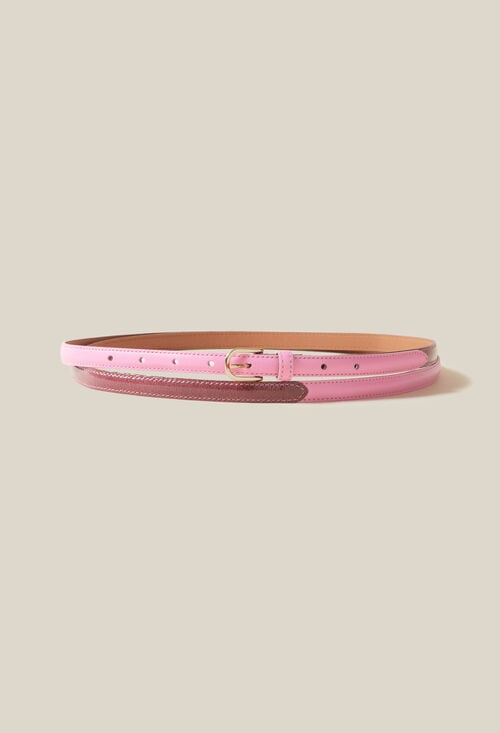 Claudie Ceinture Fine Cuir Pour Femme