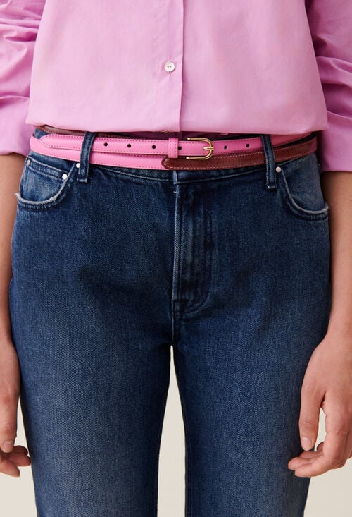 claudie Ceinture fine cuir pour femme