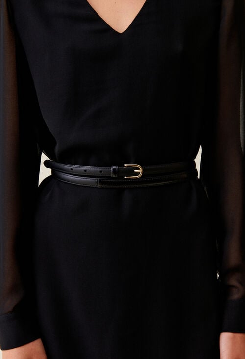 claudie Ceinture fine cuir pour femme