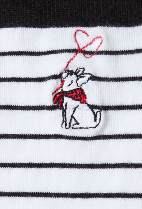 claudie Chaussettes Jean Toto à rayures pour femme