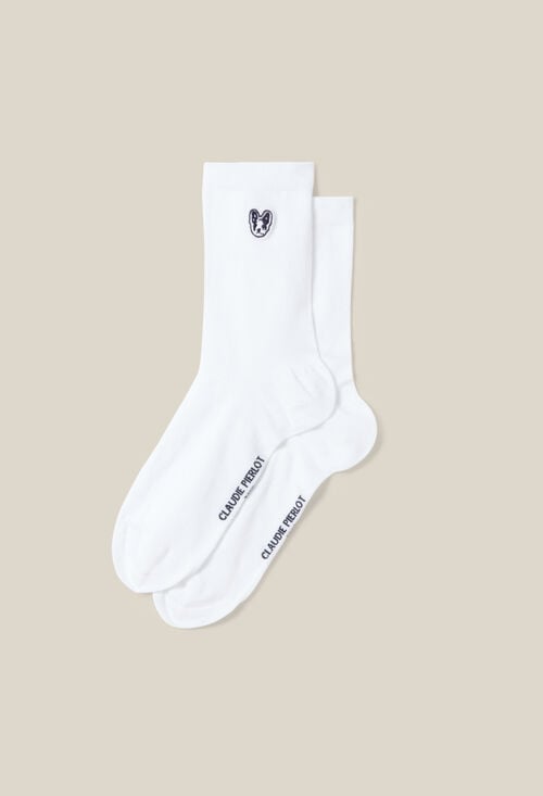Claudie Chaussettes Jean Toto Blanches Pour Femme