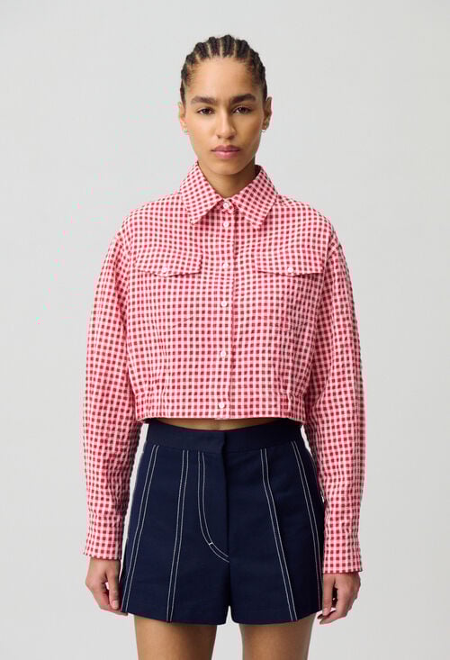 Claudie Chemise à Carreaux Vichy Pour Femme