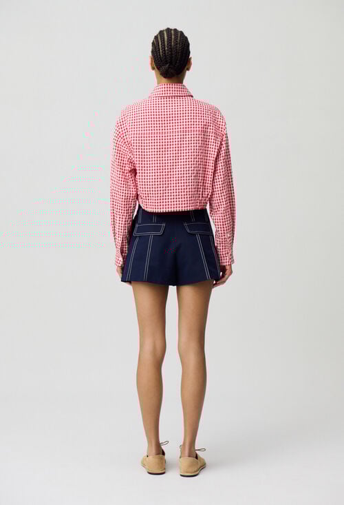 Claudie Chemise à Carreaux Vichy Pour Femme