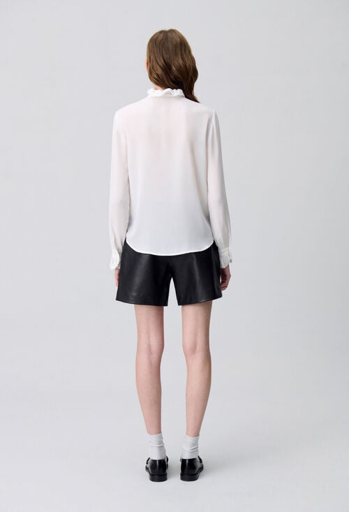 Claudie Chemise à Col Victorien écru Pour Femme