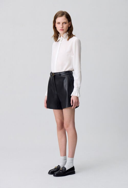 claudie Chemise à col victorien écru pour femme