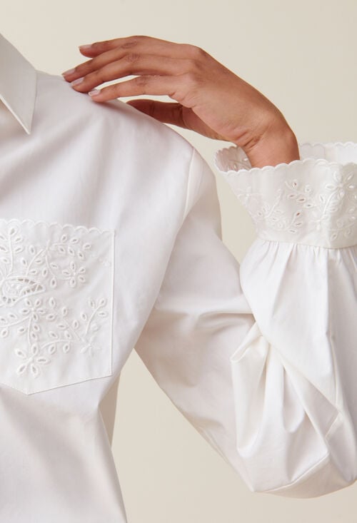 Claudie Chemise Brodée Pour Femme