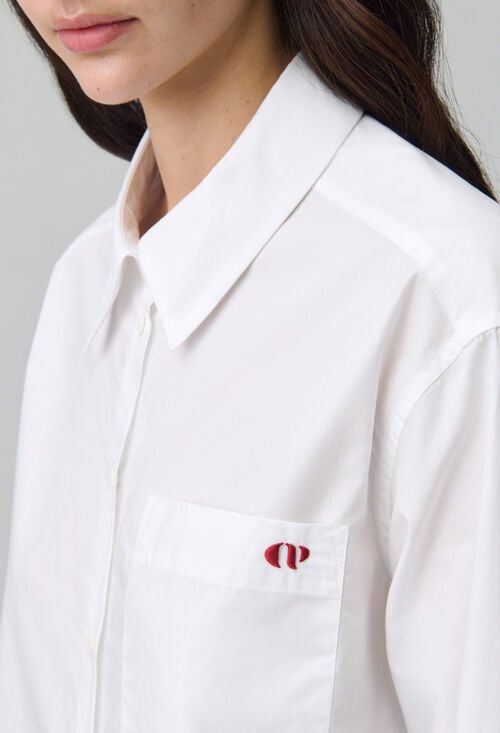 Claudie Chemise Classique Droite Pour Femme