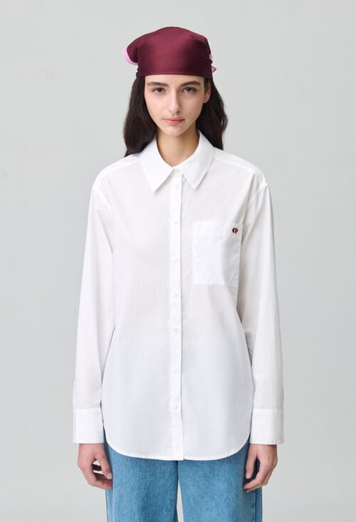 Claudie Chemise Classique Droite Pour Femme