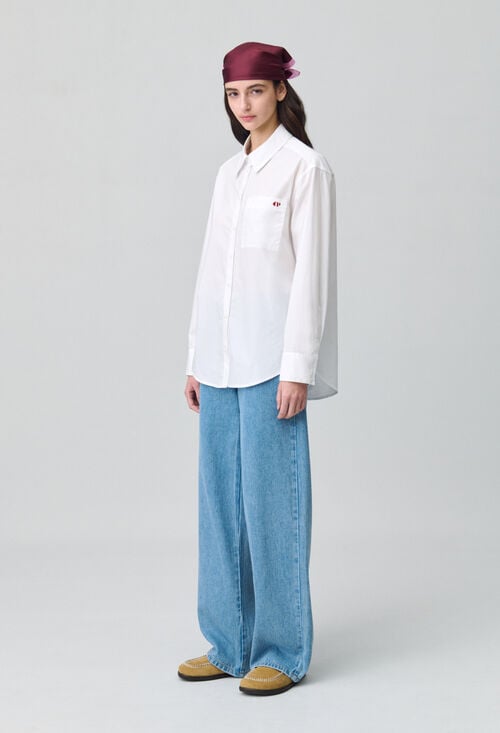 claudie Chemise classique droite pour femme