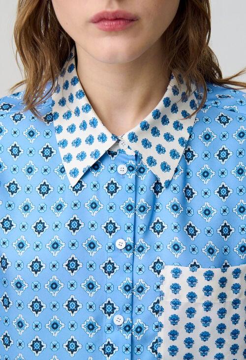 Claudie Chemise Droite En Soie Pour Femme