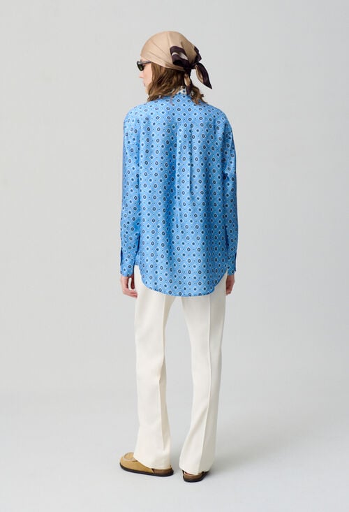 Claudie Chemise Droite En Soie Pour Femme