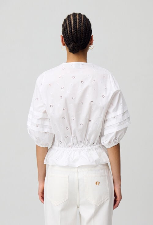 Claudie Chemise élastiquée Brodée Pour Femme