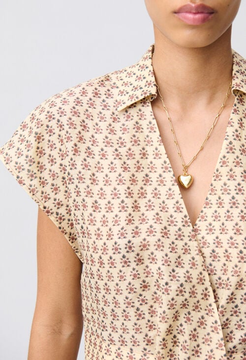 Claudie Chemise Fluide Courte Pour Femme