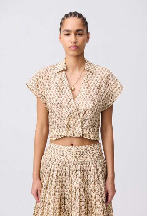 Claudie Chemise Fluide Courte Pour Femme