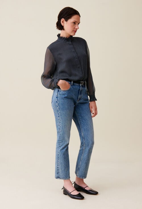 claudie Chemise fluide petits carreaux pour femme