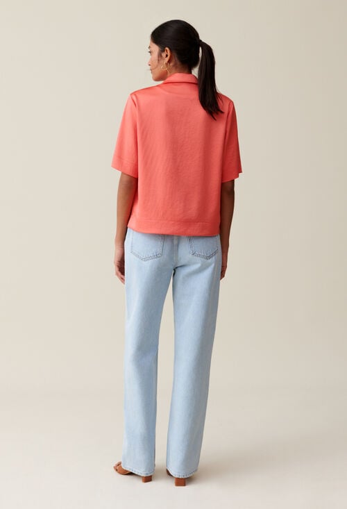 Claudie Chemise Fluide Satinée Pour Femme