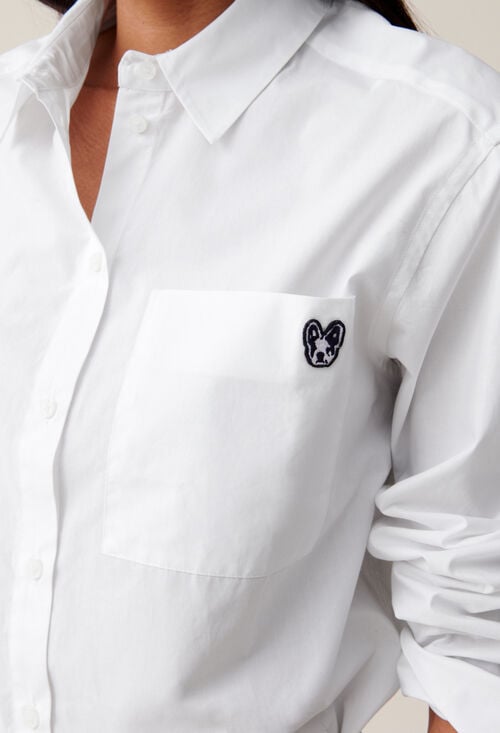 claudie Chemise Jean Toto blanche pour femme